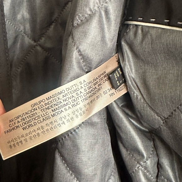 Massimo Dutti Concealed Hood Jacket With Pockets Sz L NWOT - Picture 6 of 8